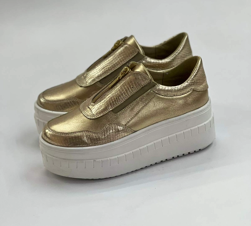 ZAPATILLA BESSY DORADO EXOTICA - 4