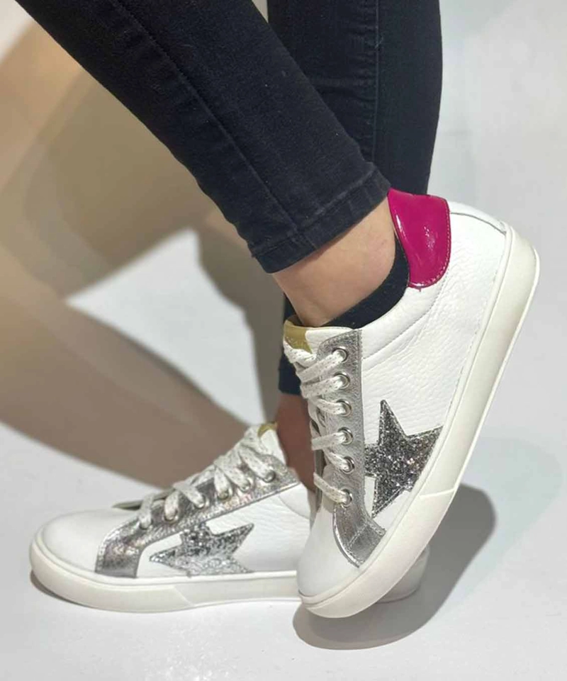 ZAPATILLA BLAIR PLATA FUCSIA EXOTICA - 2