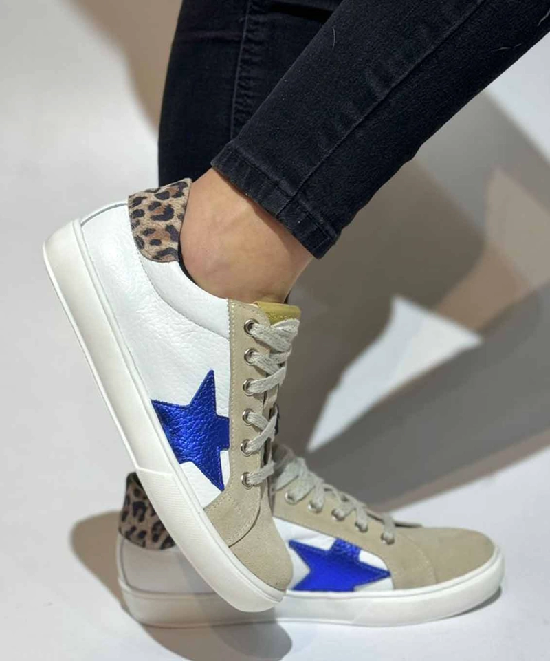 ZAPATILLA BLAIR ARENA AZUL PRINT EXOTICA - 2