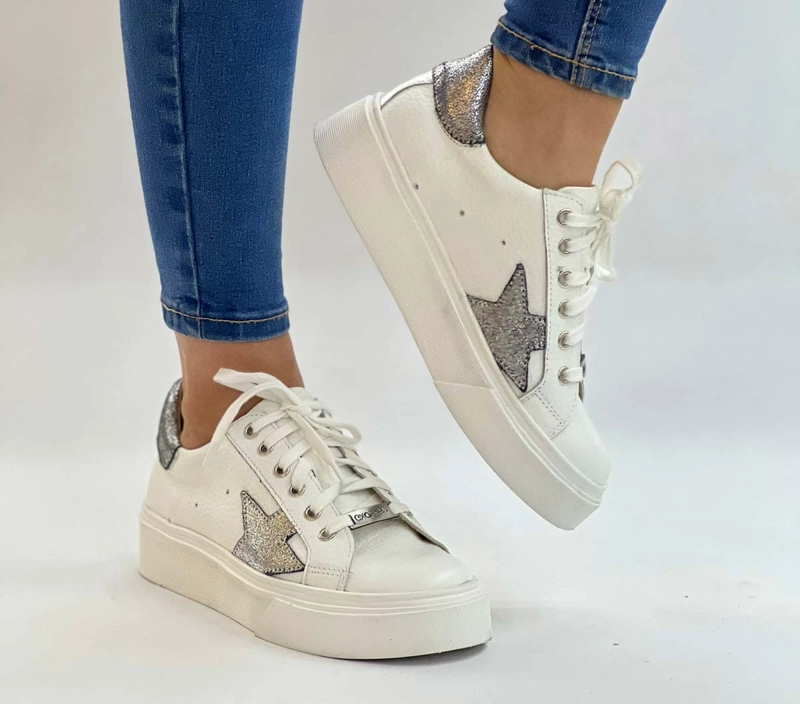 ZAPATILLA CENIT PLATA EXOTICA - 1