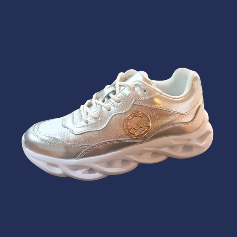 ZAPATILLA FLOWTER PLATA EXOTICA - 2