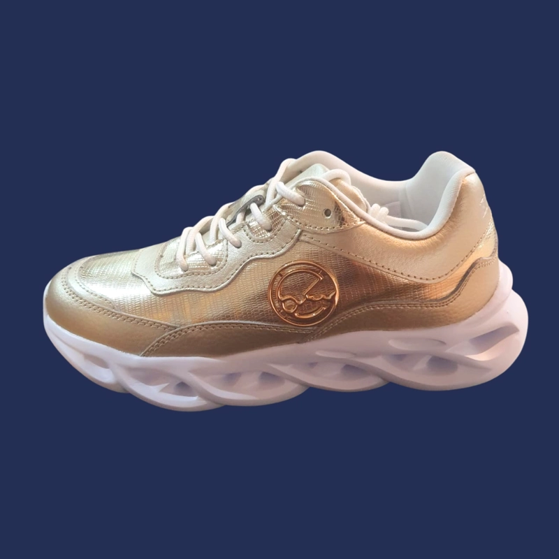 ZAPATILLA FLOWTER DORADO EXOTICA - 2