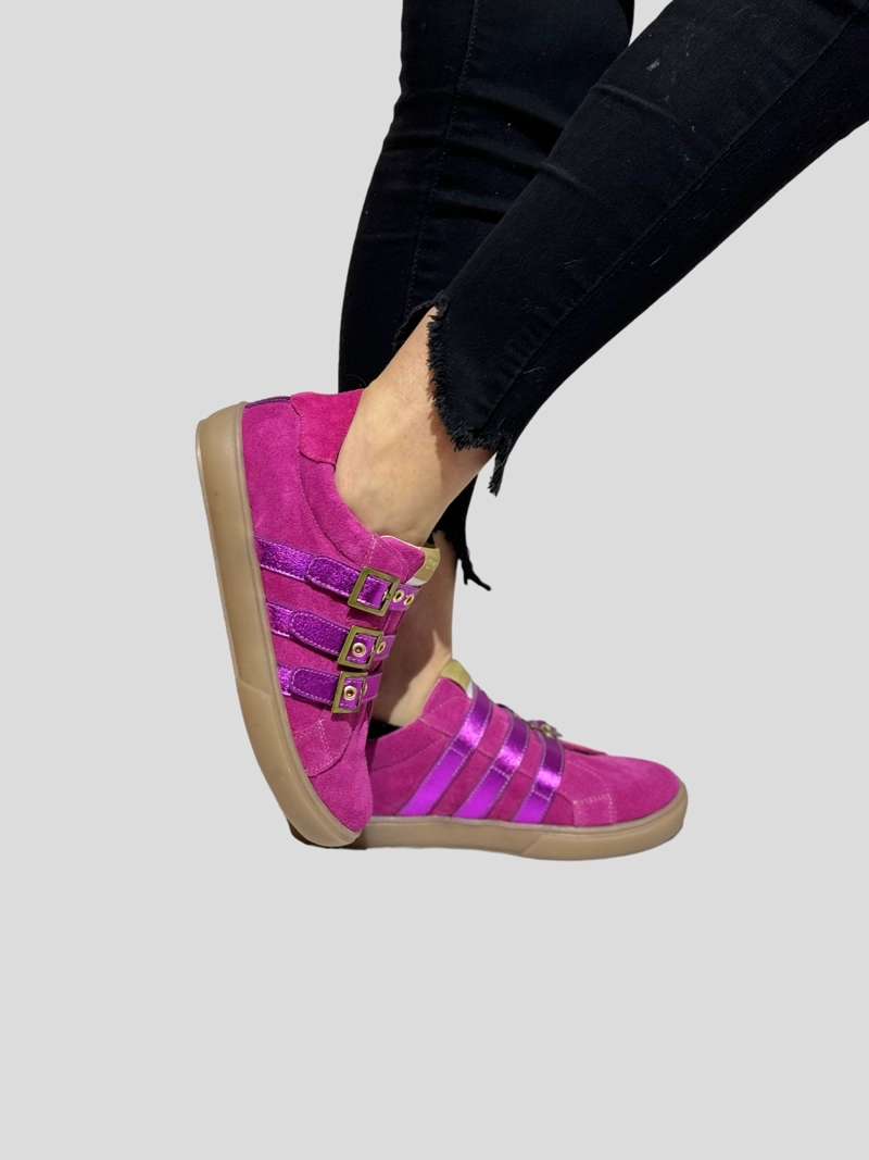 ZAPATILLA GILY FUCSIA VIOLETA EXOTICA - 2