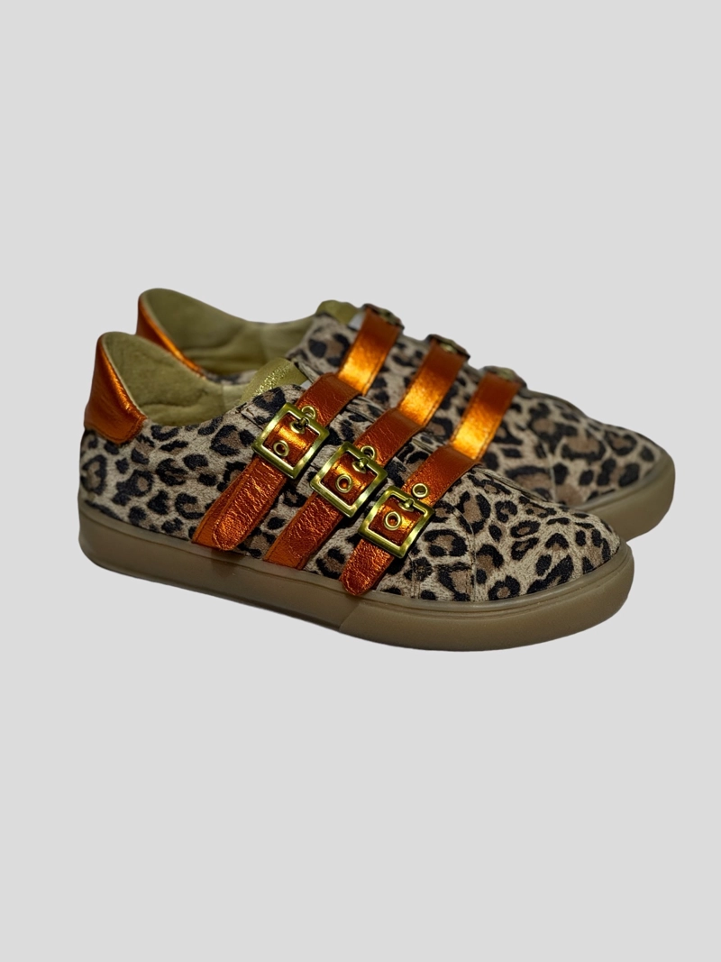ZAPATILLA GILY ANIMAL PRINT NARANJO EXOTICA - 3