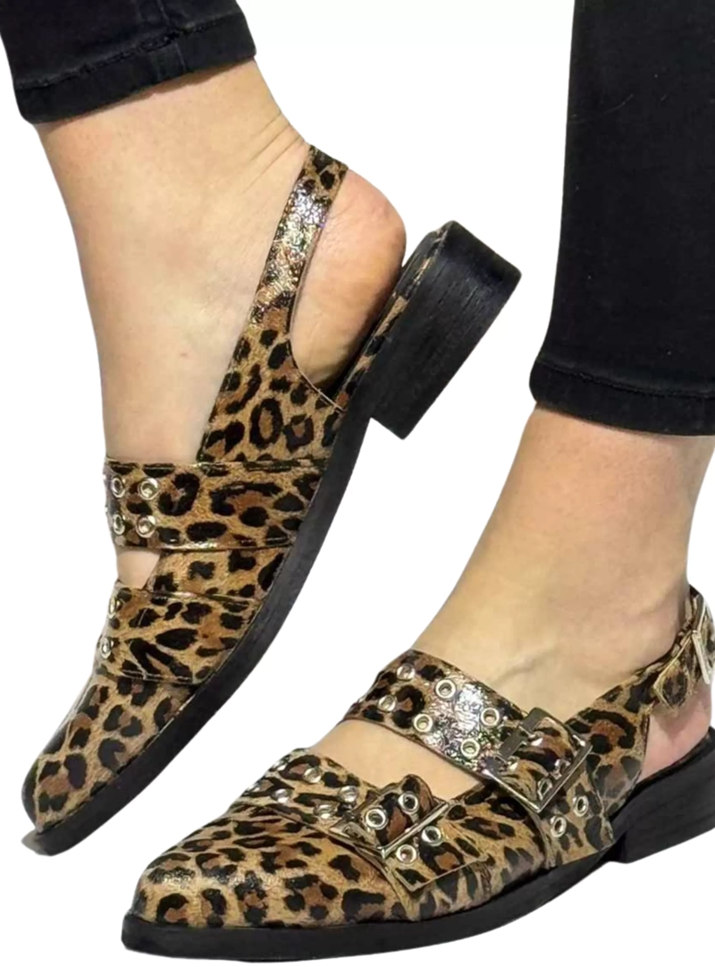 PUNTILLA ELBA ANIMAL PRINT AVELLANA EXOTICA - 2