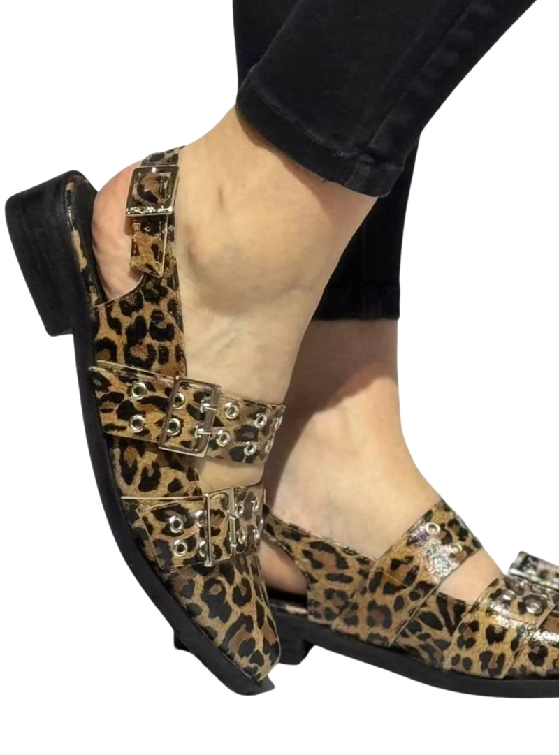 PUNTILLA ELBA ANIMAL PRINT AVELLANA EXOTICA - 3