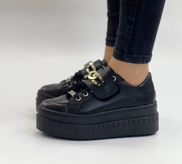 ZAPATILLA SASHA NEGRO EXOTICA - 4