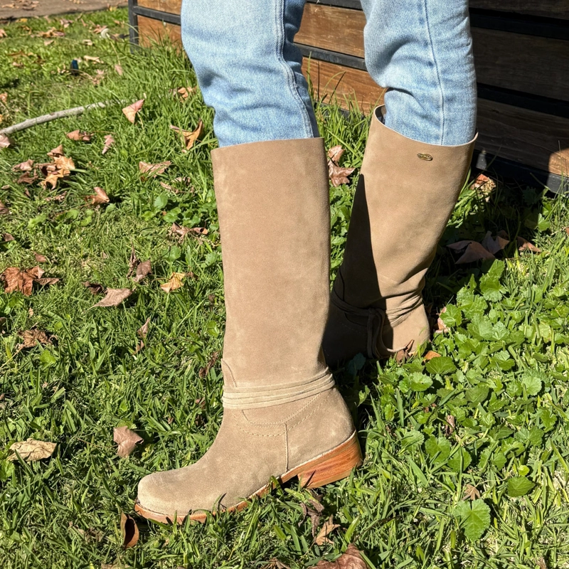 BOTA VALERIA RENO TAUPE EXOTICA - 2