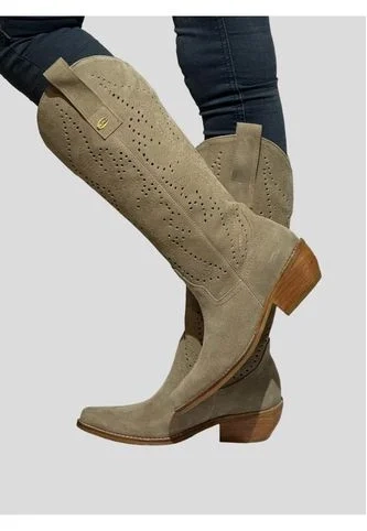 BOTA VICTORIA RENO TAUPE EXOTICA - 1