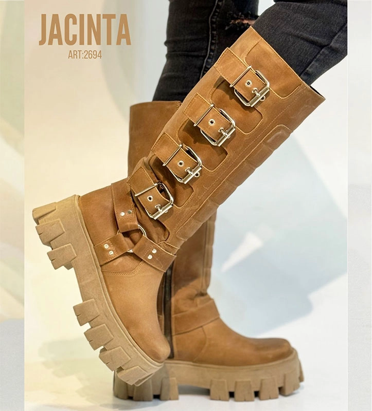 BOTA JACINTA CAMEL EXOTICA - 1