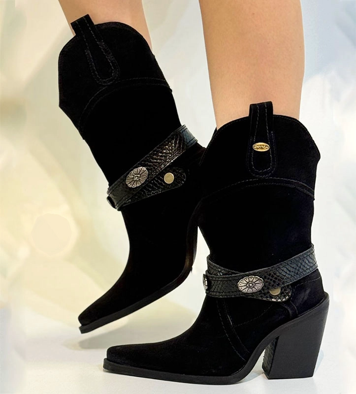 BOTA LETTY RENO NEGRO EXOTICA - 1