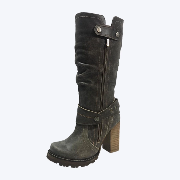 BOTA LINA GRIS ENVEJECIDO EXOTICA - 1