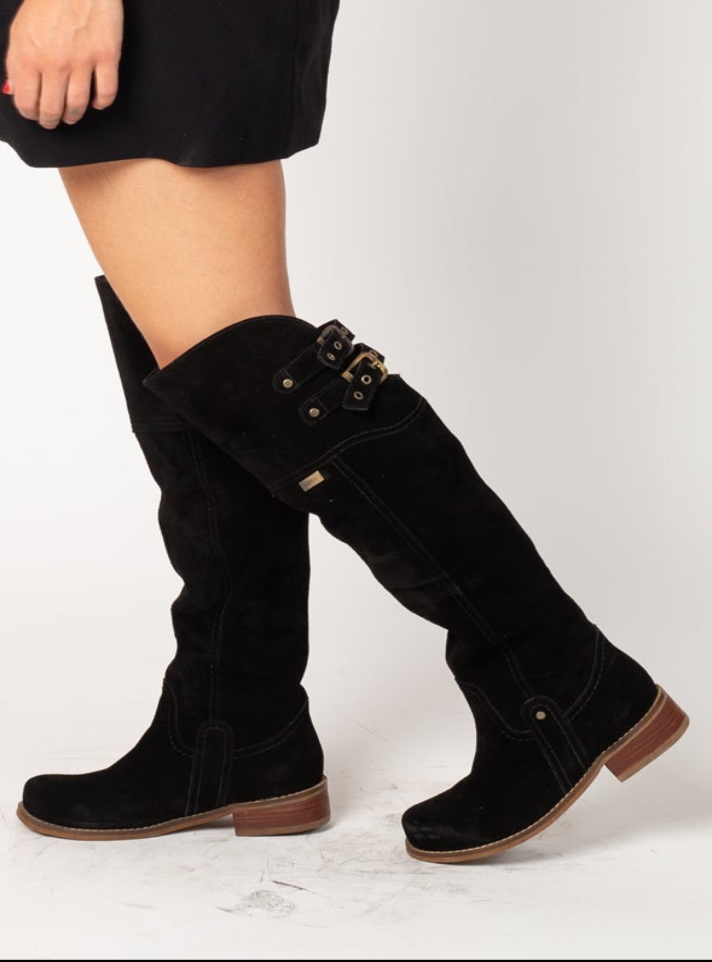 BOTA BUCANERA MELANIE RENO NEGRO EXOTICA - 1