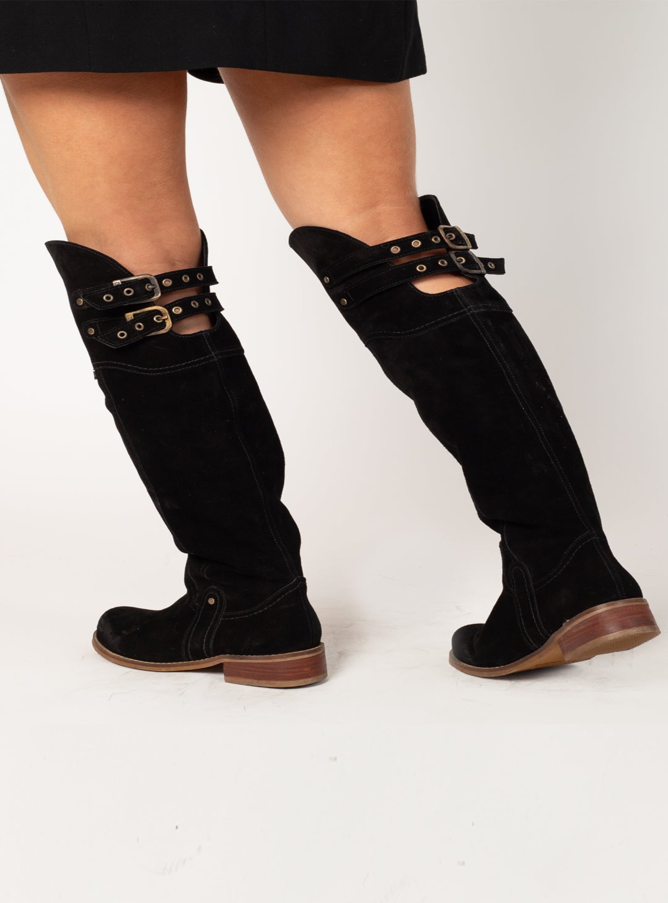 BOTA BUCANERA MELANIE RENO NEGRO EXOTICA - 2