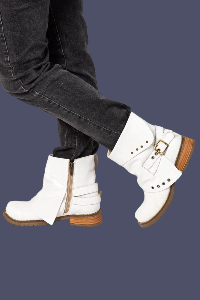 BOTIN NOEMI CRAQUE BLANCO EXOTICA - 1