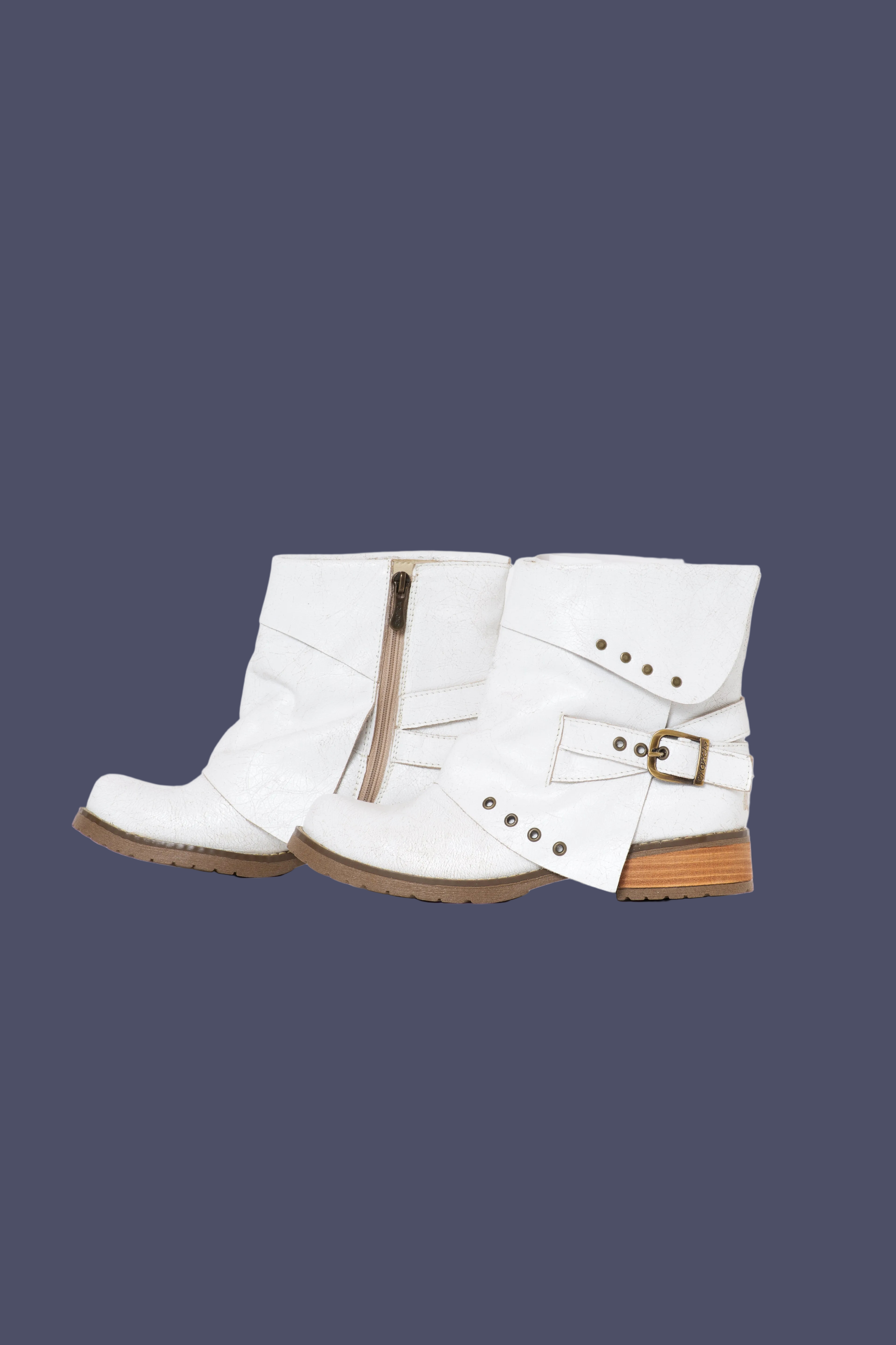 BOTIN NOEMI CRAQUE BLANCO EXOTICA - 3