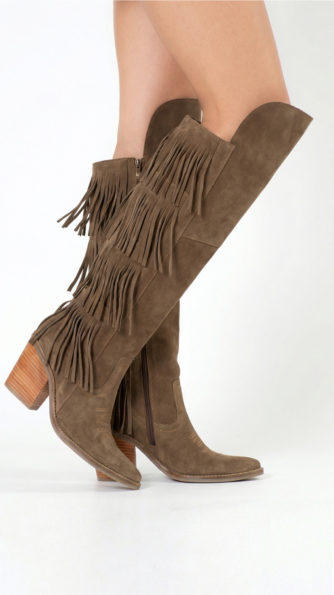 BOTA BUCANERA SARAY RENO TAUPE EXOTICA - 1