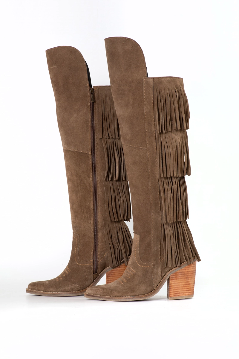 BOTA BUCANERA SARAY RENO TAUPE EXOTICA - 3