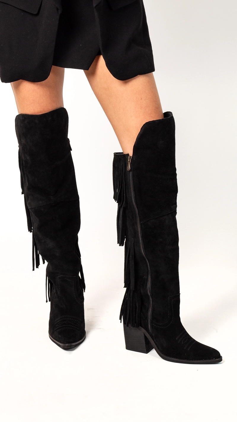 BOTA BUCANERA SARAY RENO NEGRO EXOTICA - 1