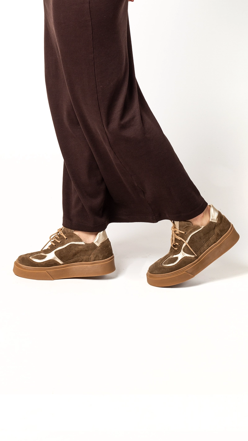 ZAPATILLA PAZ RENO TAUPE EXOTICA - 2