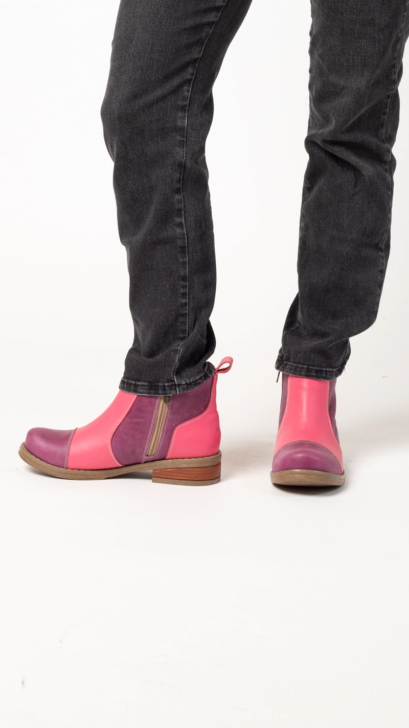 BOTIN AMY FUCSIA VIOLETA EXOTICA - 2