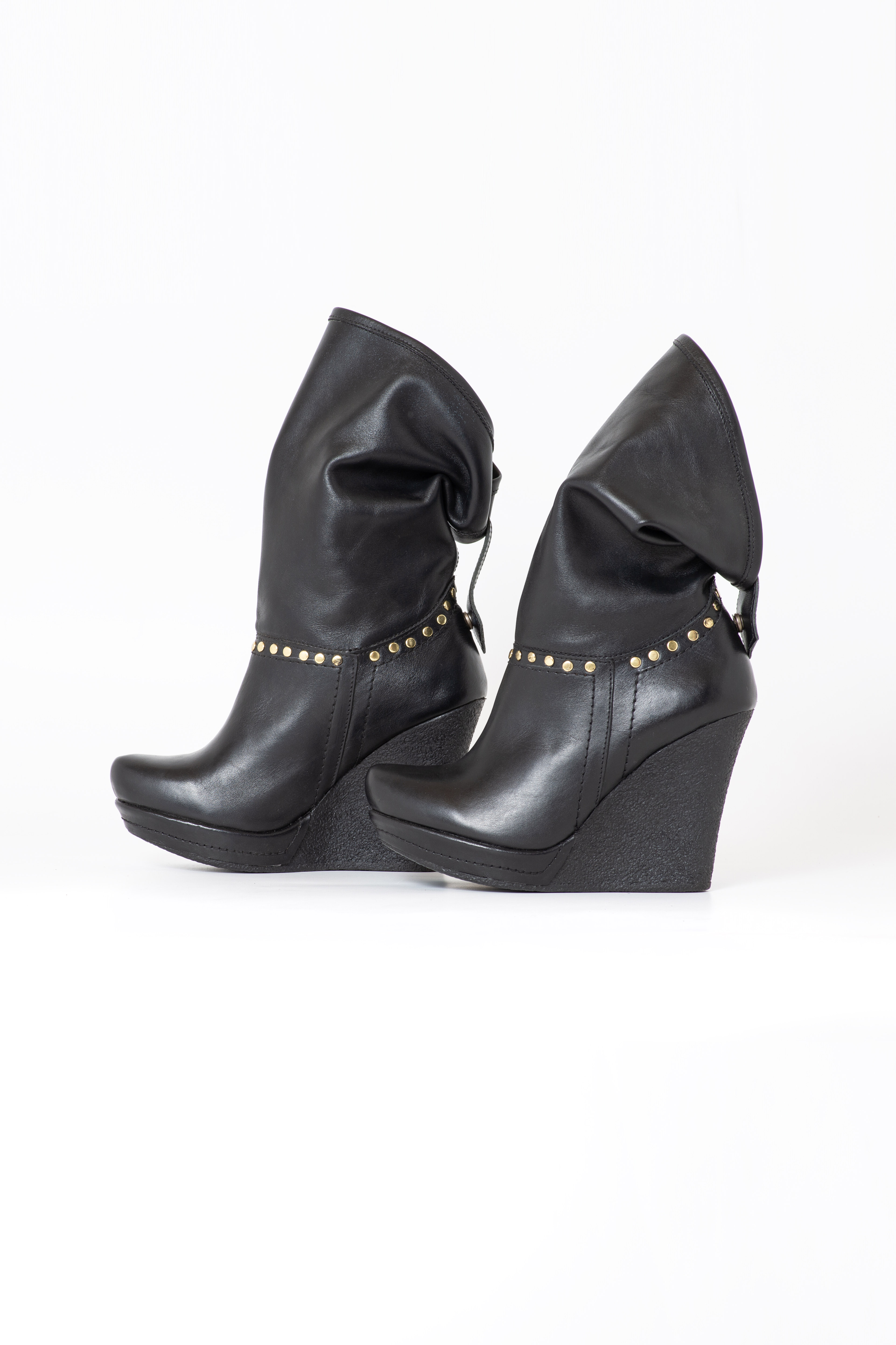 BOTIN GABRIELA NEGRO TACHAS EXOTICA - 3