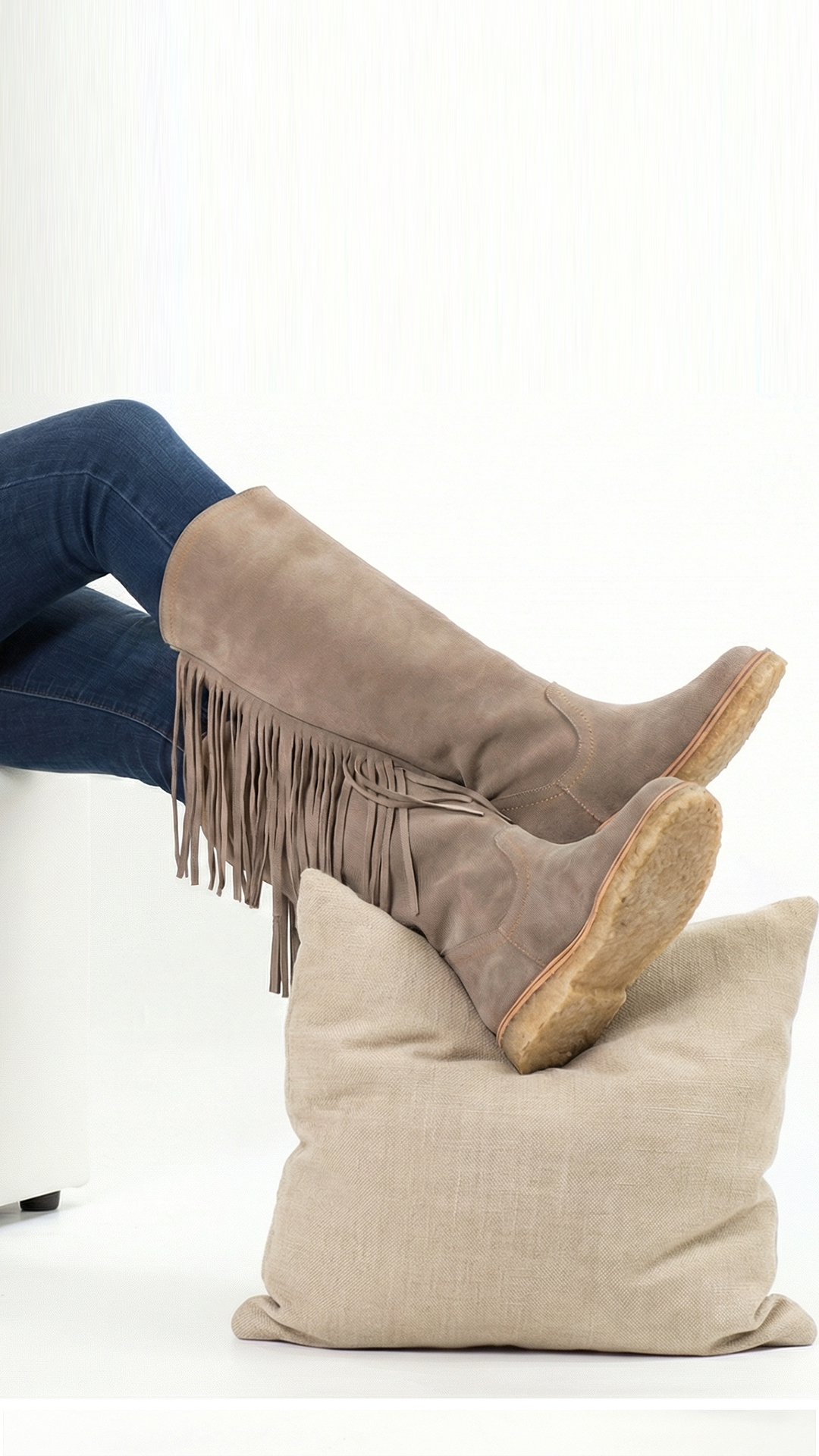 BOTA CAMILE RENO TAUPE EXOTICA - 2