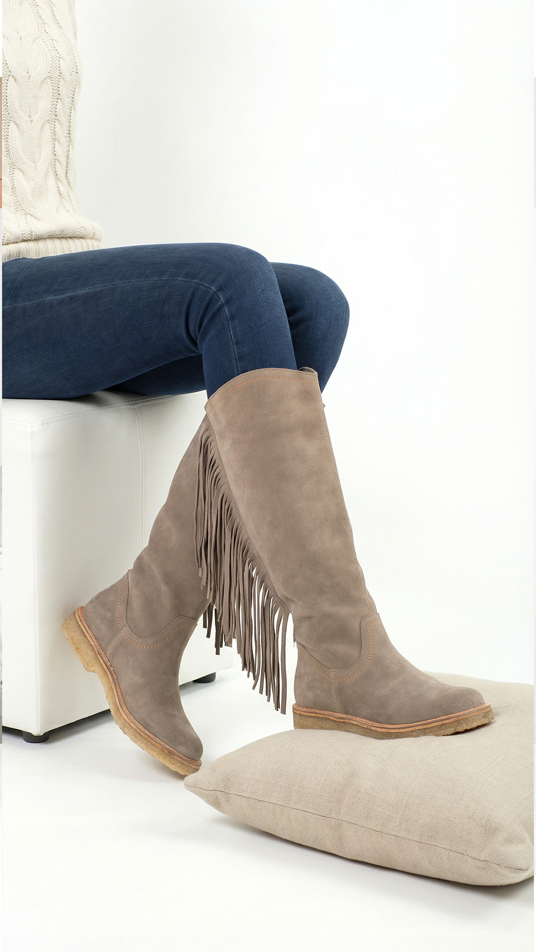 BOTA CAMILE RENO TAUPE EXOTICA - 3