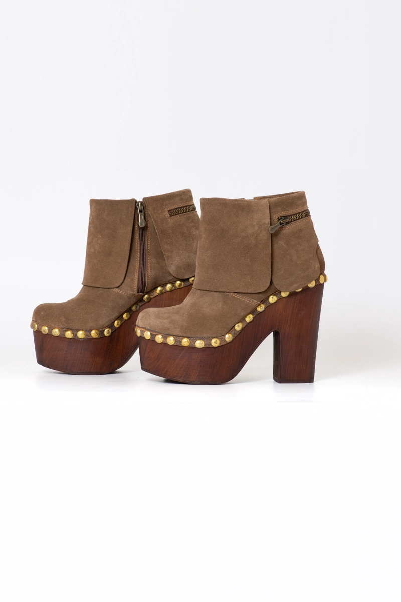 ZUECO PAULA RENO TAUPE EXOTICA - 3