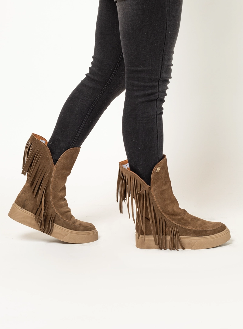 ZAPATILLA RITA RENO TAUPE EXOTICA - 1
