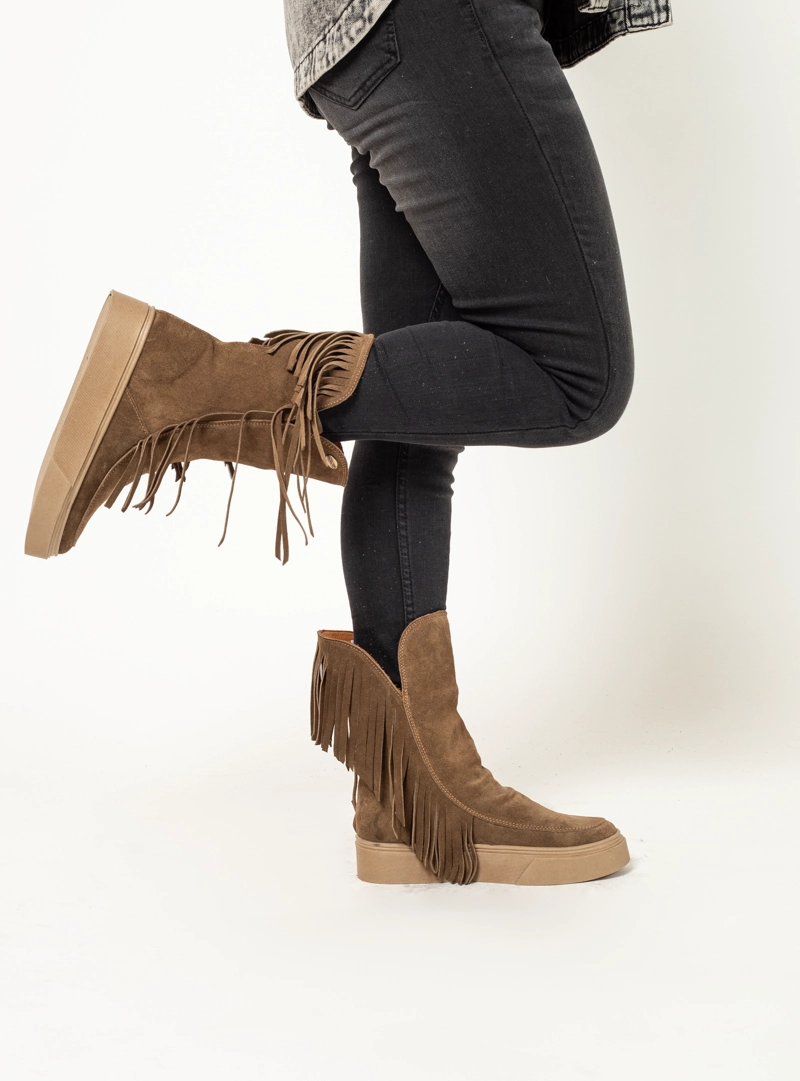 ZAPATILLA RITA RENO TAUPE EXOTICA - 2