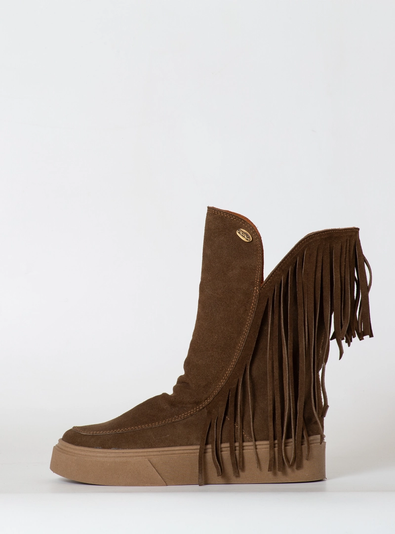 ZAPATILLA RITA RENO TAUPE EXOTICA - 5