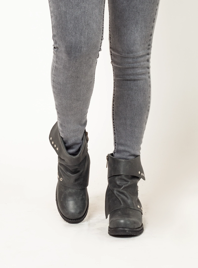 BOTIN NOEMI BRAKE NEGRO EXOTICA - 3