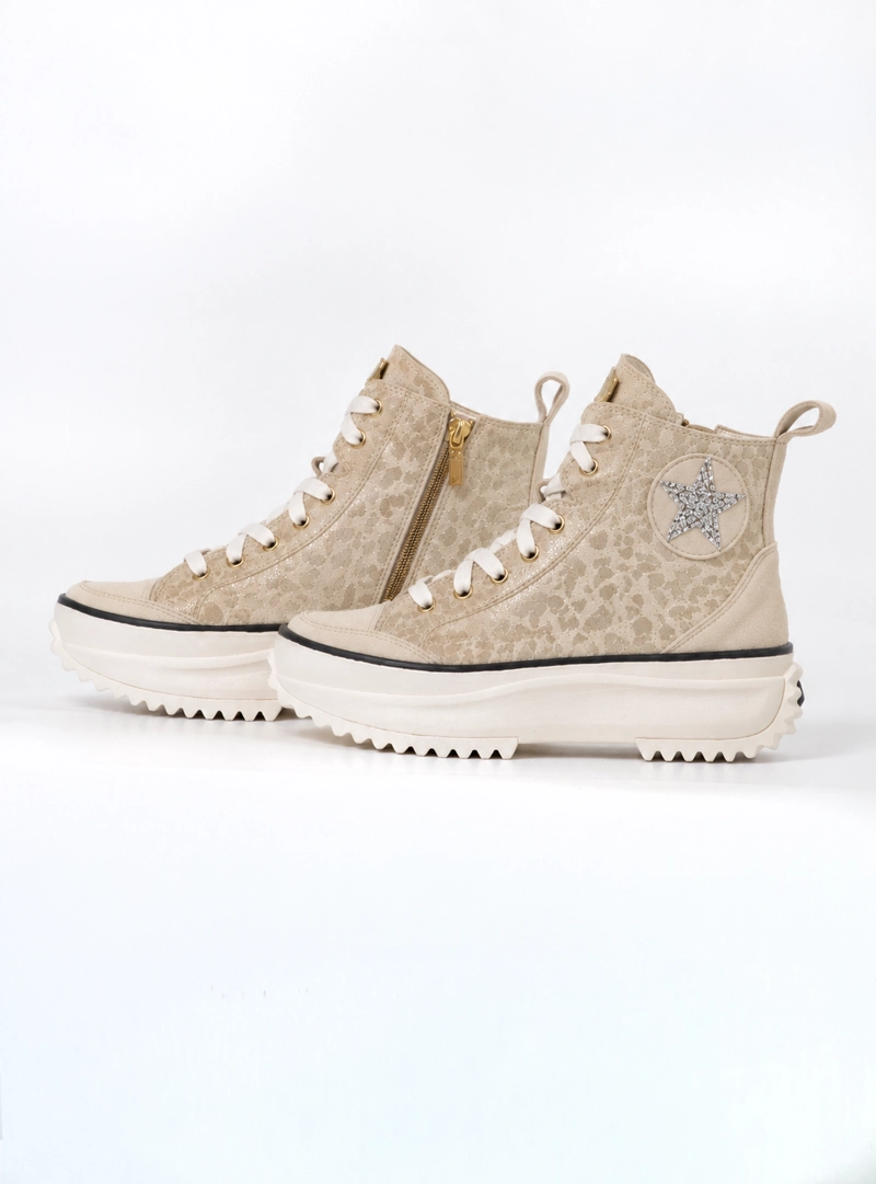 ZAPATILLA BRUNA BEIGE EXOTICA - 3