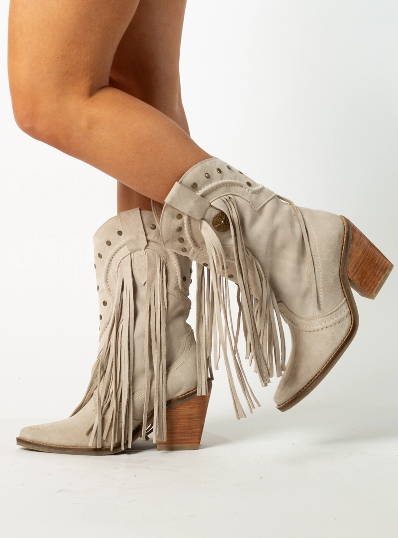 BOTA ALEXA RENO HUESO  EXOTICA - 2