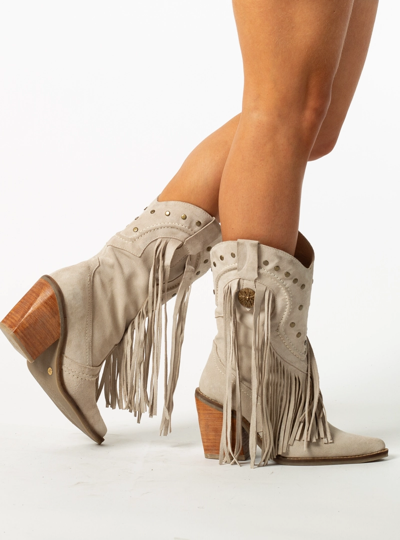 BOTA ALEXA RENO HUESO  EXOTICA - 3