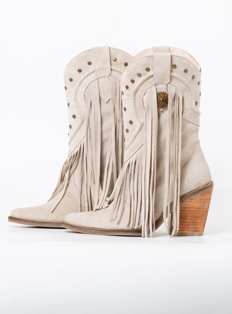 BOTA ALEXA RENO HUESO  EXOTICA - 5
