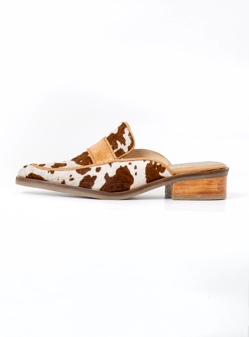 PUNTILLA LIRIA COW PRINT COBRE EXOTICA - 5