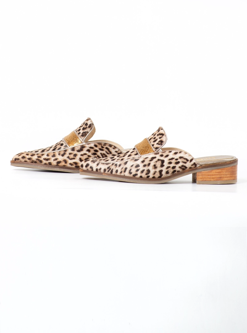 PUNTILLA LIRIA GIRAFFE PRINT BRONCE EXOTICA - 5