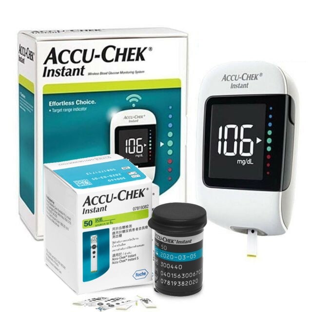 PACK GLUCOMETRO ACCU-CHEK® INSTANT + 50 TIRAS + 50 LANCETAS - 1