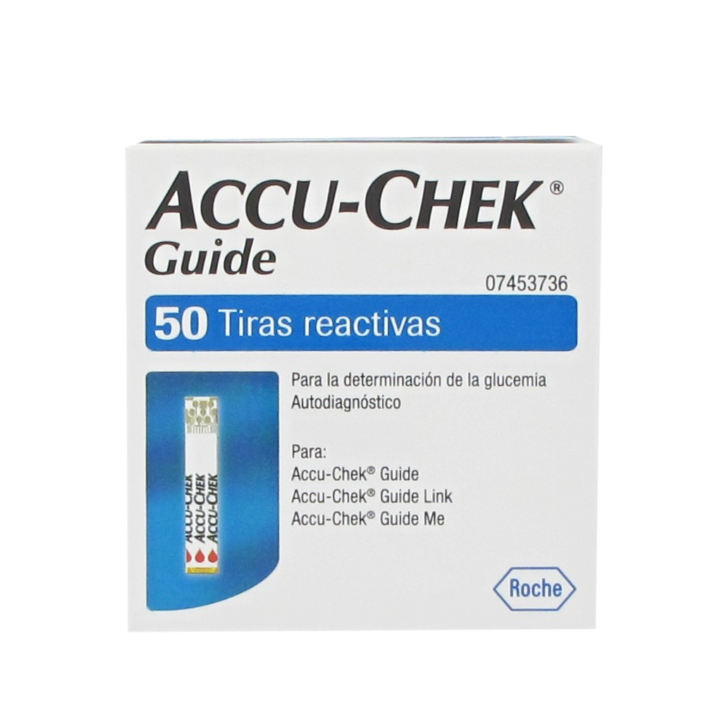 TIRAS REACTIVAS ROCHE ACCU CHEK® GUIDE 50 UNIDADES - 1