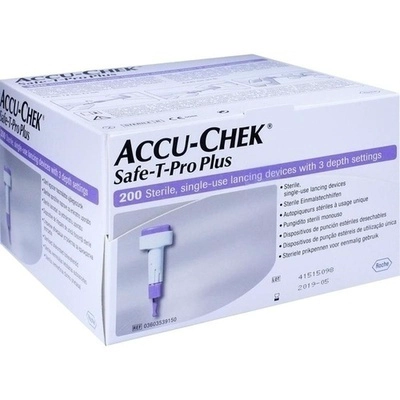 LANCETA ROCHE ACCU CHEK SAFE T PRO PLUS 200 UNIDADES - 1
