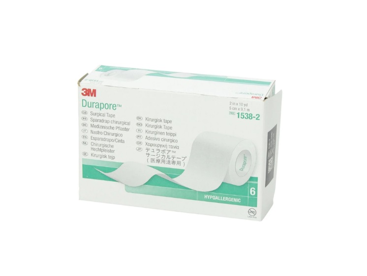 PACK 6 TELA 3M DURAPORE 5 CM X 9.1 M 1538-2 - 1