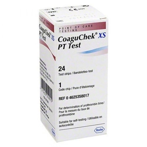TIRAS REACTIVAS ROCHE COAGUCHEK XS 24 UNIDADES - 1