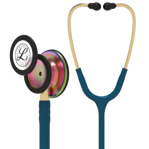 FONENDOSCOPIO-ESTETOSCOPIO 3M LITTMANN CLASSIC III AZUL CARIBE ARCOIRIS 5807 + ESTUCHE NEGRO - 1