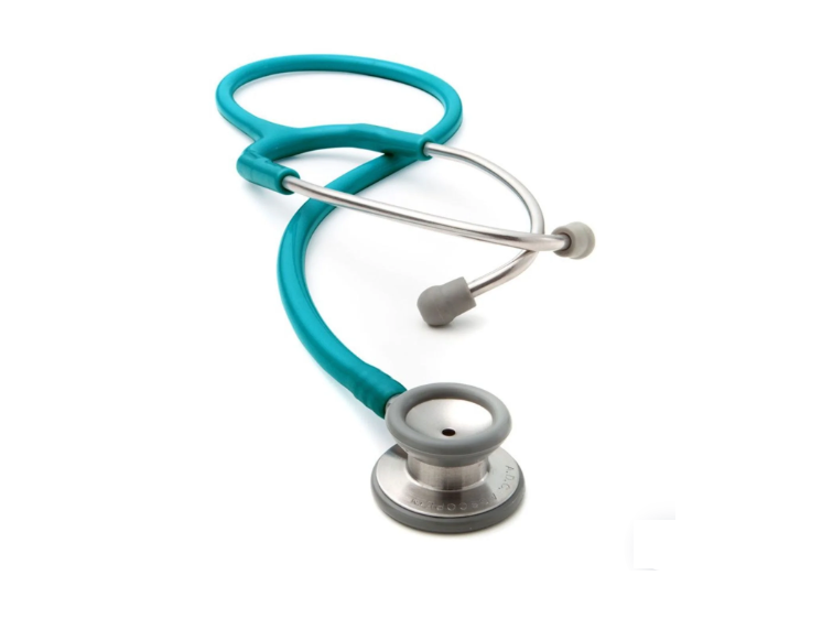 FONENDOSCOPIO ADC PEDIATRICO ADSCOPE 604 AZUL CARIBE METALICO - 1