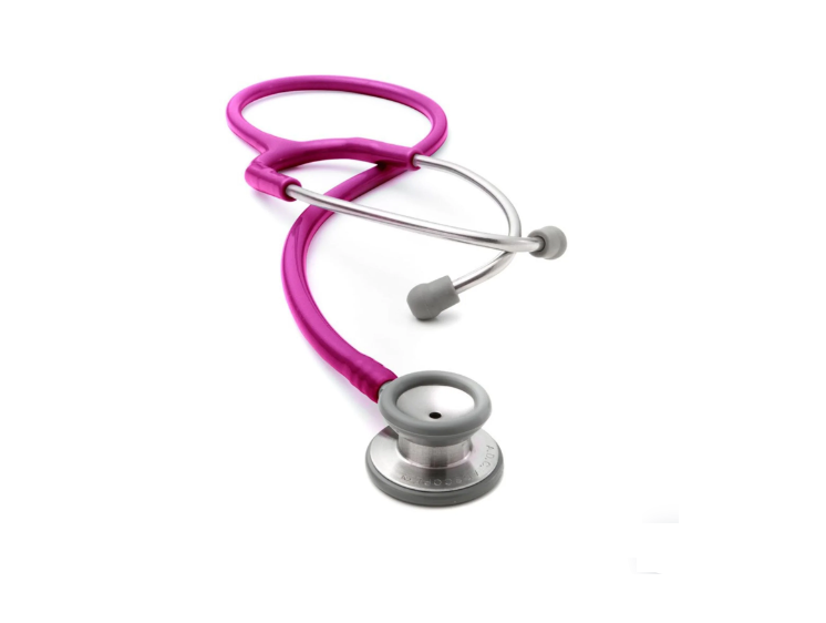 FONENDOSCOPIO ADC PEDIATRICO ADSCOPE 604 FRAMBUESA METALICO - 1