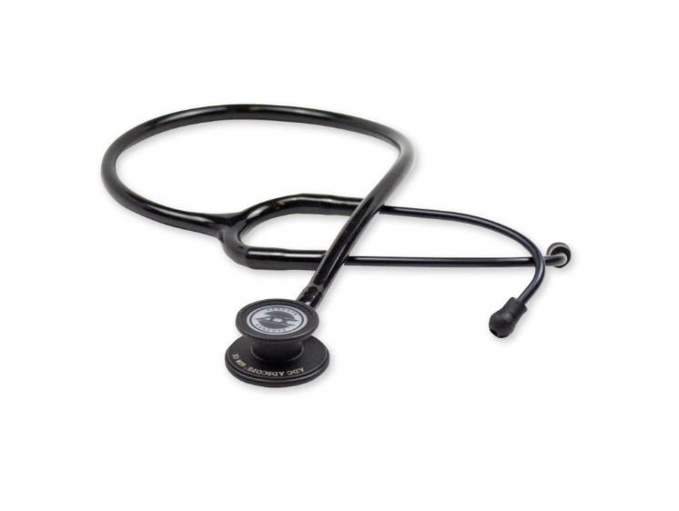 FONENDOSCOPIO ADC ADULTO ADSCOPE 608 TACTICAL NEGRO - 1