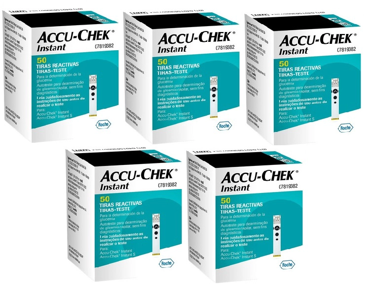 CINTAS REACTIVAS ROCHE 250 TIRAS ACCU CHEK® INSTANT - 3