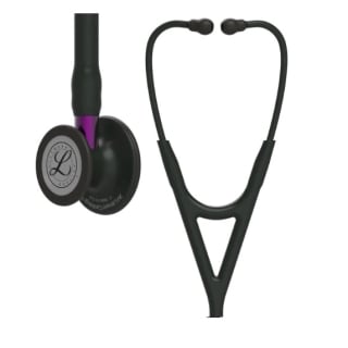 FONENDOSCOPIO 3M LITTMANN ESTETOSCOPIO CARDIOLOGY IV NEGRO ACABADO NEGRO VÁSTAGO VIOLETA - 1